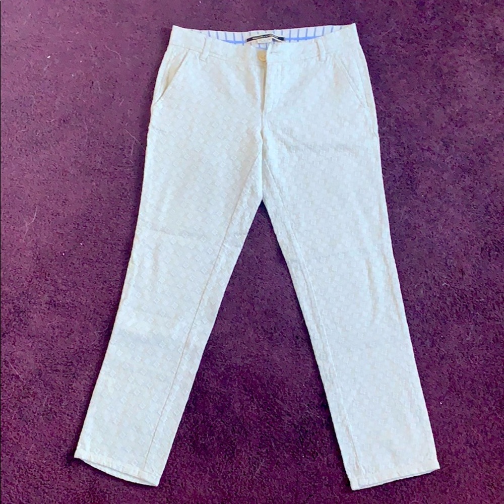 Textured Fabric Jeans, 100% Cotton